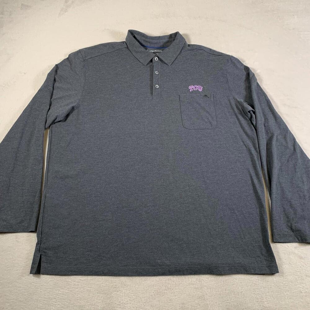 TCU Horned Frogs Shirt Mens XL NCAA Football Long Sleeve Tommy Bahama‎ College